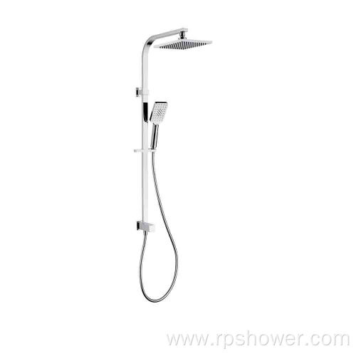 Shower Mixer Square Bathroom Twin Head Set